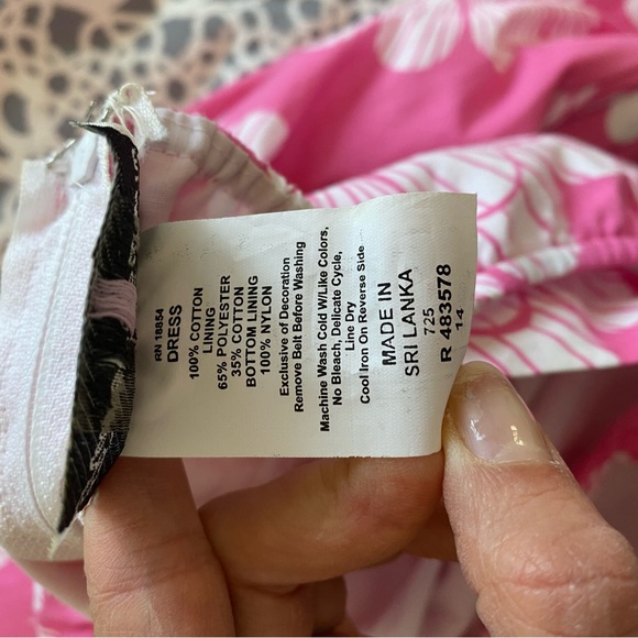 RARE EDITIONS RETRO PINK FLORAL HALTER DRESS - Picture 8 of 10